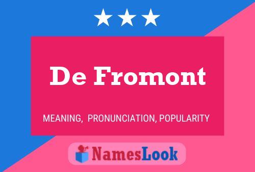 Постер имени De Fromont