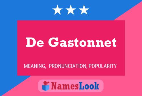 Постер имени De Gastonnet