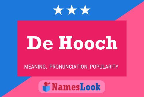 Постер имени De Hooch