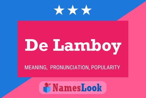 Постер имени De Lamboy