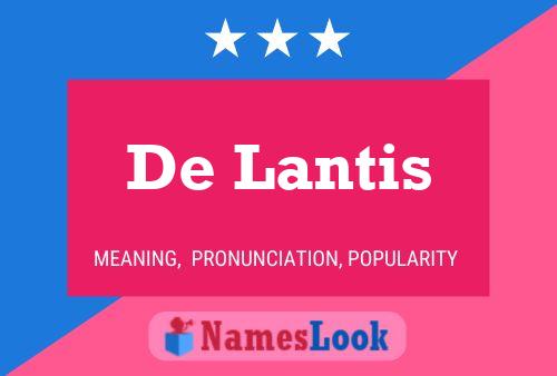 Постер имени De Lantis