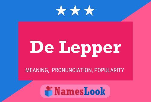 Постер имени De Lepper