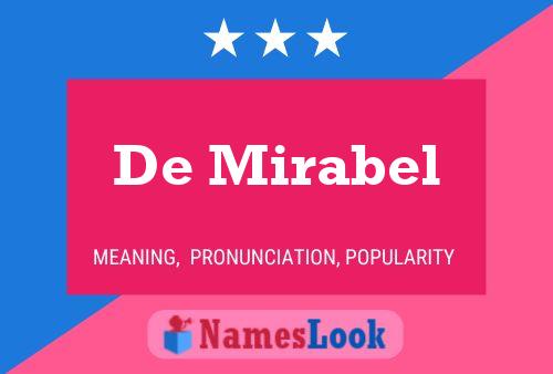 Постер имени De Mirabel