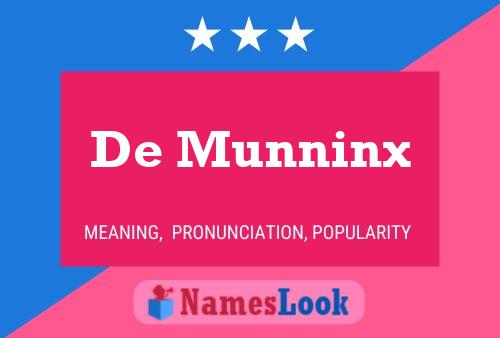 Постер имени De Munninx