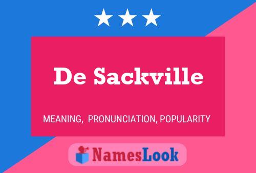 Постер имени De Sackville