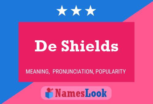 Постер имени De Shields