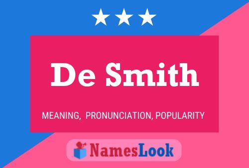 Постер имени De Smith