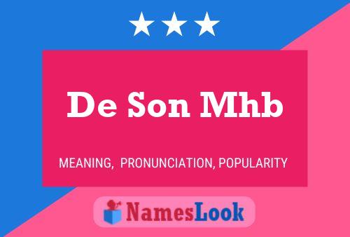 Постер имени De Son Mhb