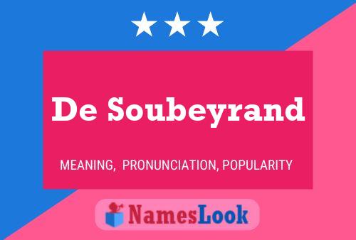 Постер имени De Soubeyrand