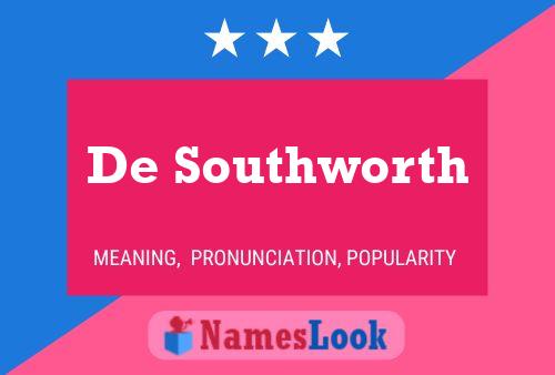 Постер имени De Southworth