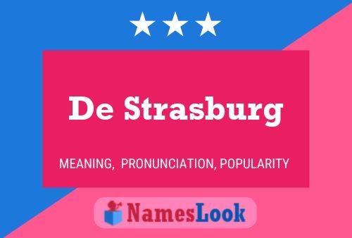 Постер имени De Strasburg