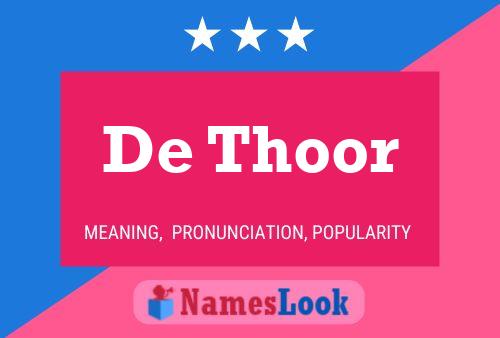 Постер имени De Thoor