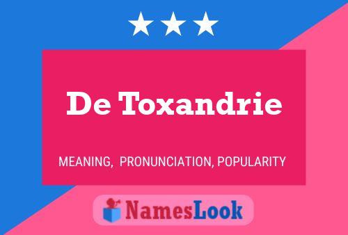 Постер имени De Toxandrie