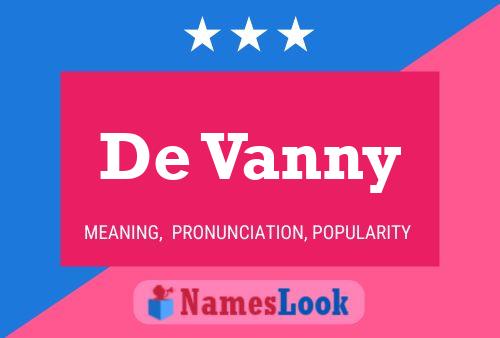 Постер имени De Vanny