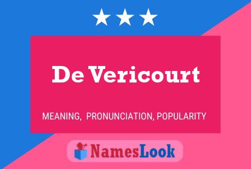 Постер имени De Vericourt