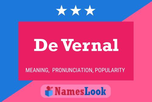 Постер имени De Vernal