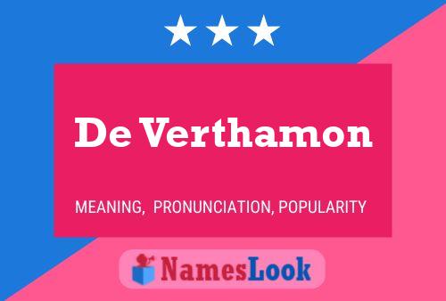 Постер имени De Verthamon