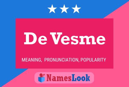 Постер имени De Vesme