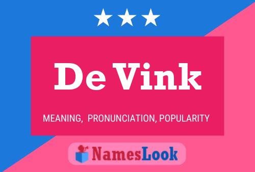 Постер имени De Vink