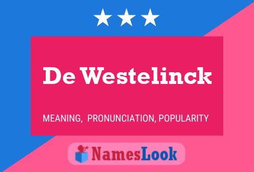 Постер имени De Westelinck