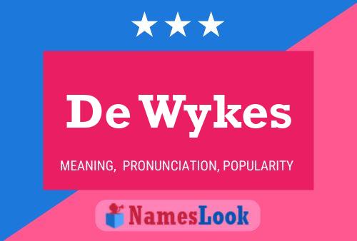 Постер имени De Wykes