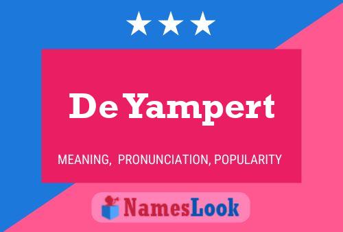 Постер имени De Yampert