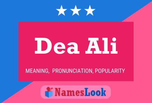 Постер имени Dea Ali