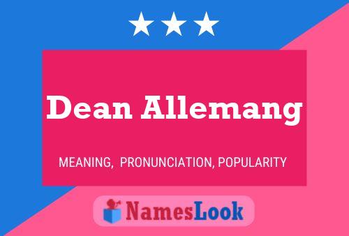 Постер имени Dean Allemang