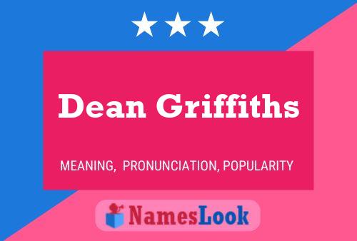 Постер имени Dean Griffiths