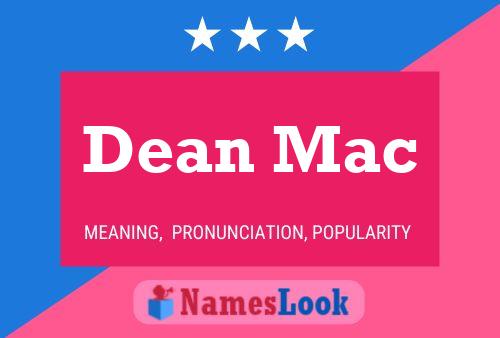 Постер имени Dean Mac