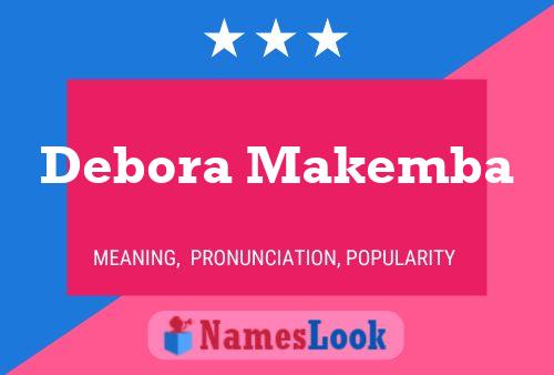 Постер имени Debora Makemba