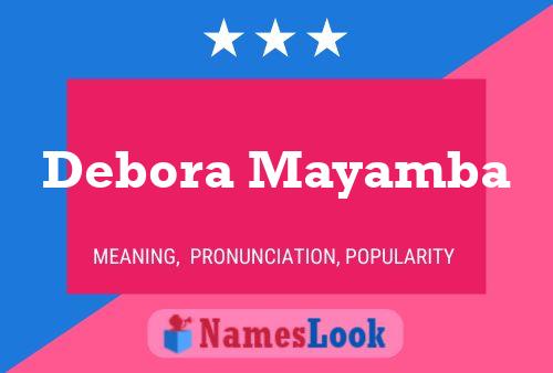 Постер имени Debora Mayamba