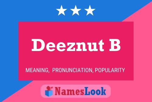 Постер имени Deeznut B