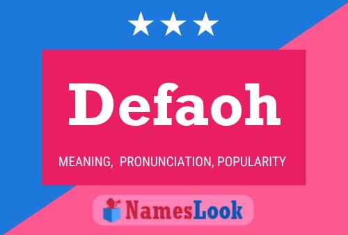 Постер имени Defaoh