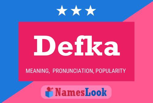 Постер имени Defka