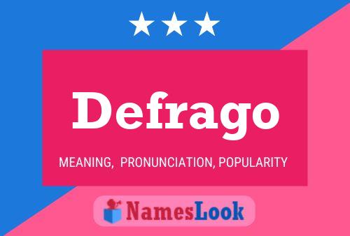 Постер имени Defrago