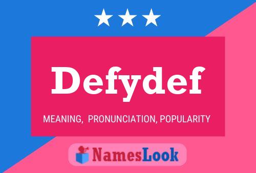 Постер имени Defydef