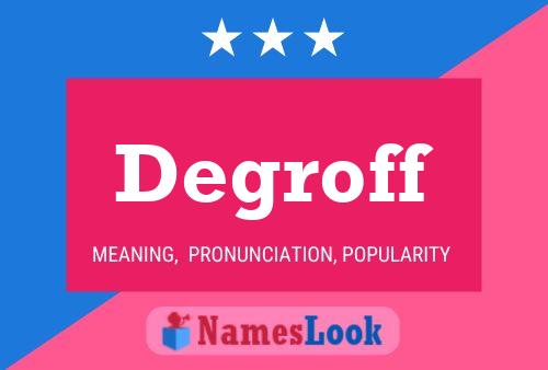 Постер имени Degroff