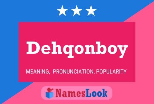 Постер имени Dehqonboy