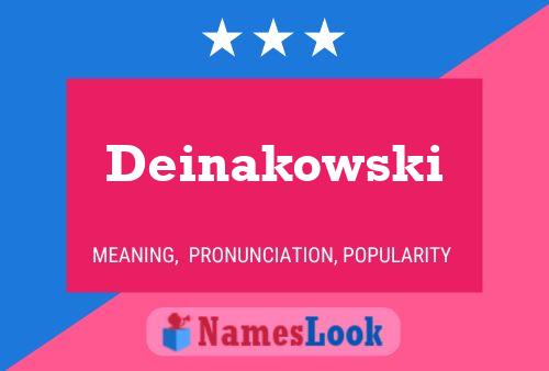 Постер имени Deinakowski