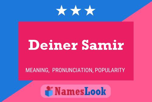 Постер имени Deiner Samir