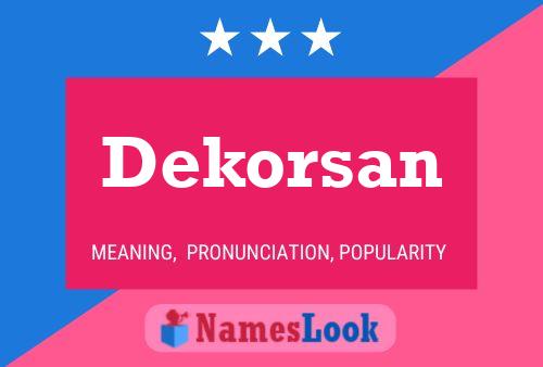 Постер имени Dekorsan