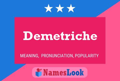 Постер имени Demetriche