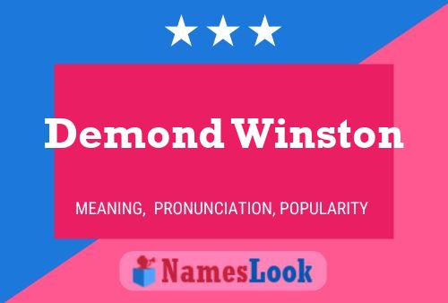 Постер имени Demond Winston