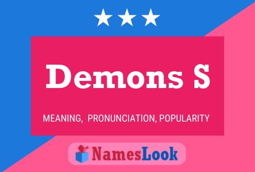 Постер имени Demons S