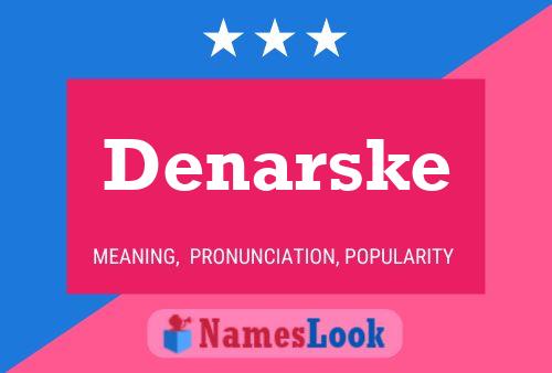 Постер имени Denarske