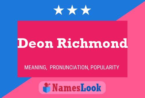 Постер имени Deon Richmond