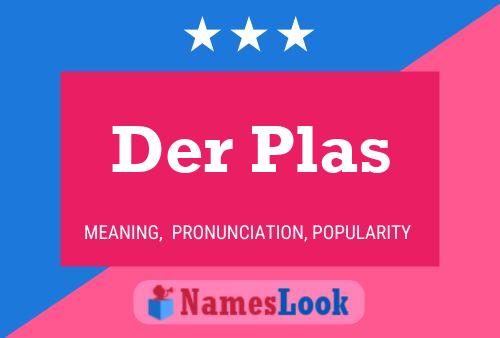 Постер имени Der Plas