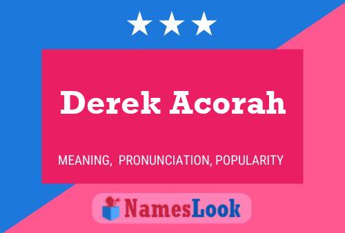 Постер имени Derek Acorah