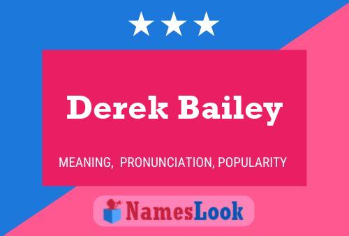 Постер имени Derek Bailey